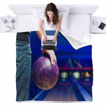 Man With Bowling Ball Blankets 51120898