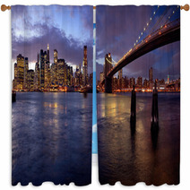 Manhattan Blues Window Curtains 42840222