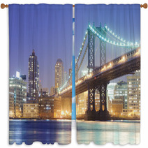Manhattan Bridge Window Curtains 50338994