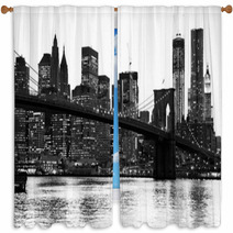 Manhattan New York City USA Window Curtains 62075447