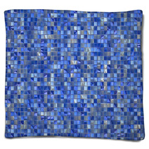 Many Small Colour Square Mosaic. Pattern Texture. Abstract Image Blankets 63829737