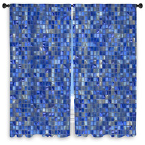 Many Small Colour Square Mosaic. Pattern Texture. Abstract Image Window Curtains 63829737