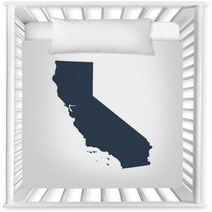 Map Of The U S State California Nursery Decor 133143060