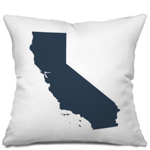 Map Of The U S State California Pillows 133143060