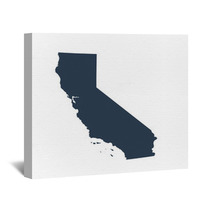 Map Of The U S State California Wall Art 133143060