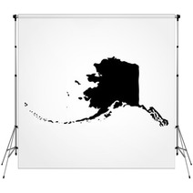 Map Of The U S State Of Alaska Backdrops 136805895