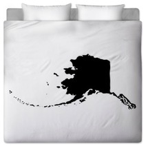 Map Of The U S State Of Alaska Bedding 136805895