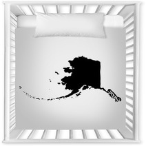 Map Of The U S State Of Alaska Nursery Decor 136805895