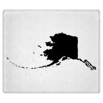 Map Of The U S State Of Alaska Rugs 136805895
