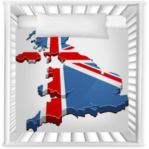 Map Of The UK Flag 3D Nursery Decor 27041954