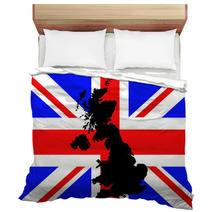Map Of United Kingdom Bedding 2147529