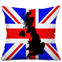 Map Of United Kingdom Pillows 2147529