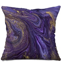 Marble Abstract Acrylic Background Violet Marbling Artwork Texture Marbled Ripple Pattern Pillows 203788538