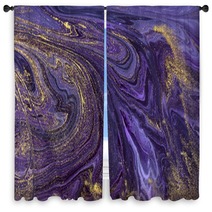 Marble Abstract Acrylic Background Violet Marbling Artwork Texture Marbled Ripple Pattern Window Curtains 203788538