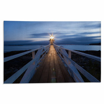 Marshall Point Lighthouse At Sunset, Maine, USA Rugs 43946424