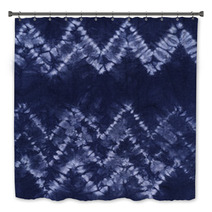 Material Dyed Batik. Shibori Bath Decor 65473161