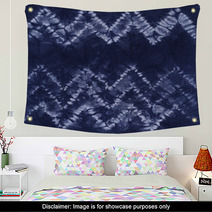 Material Dyed Batik. Shibori Wall Art 65473161