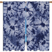 Material Dyed Batik. Shibori Window Curtains 65473185