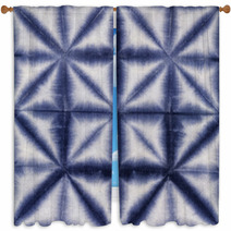 Material Dyed Batik. Shibori Window Curtains 65473195
