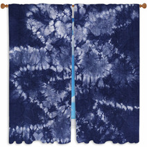 Material Dyed Batik. Shibori Window Curtains 65473227