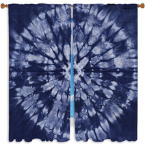 Material Dyed Batik. Shibori Window Curtains 65473258