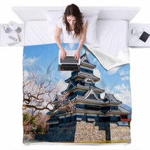 Matsumoto Castle, Japan Blankets 63878207
