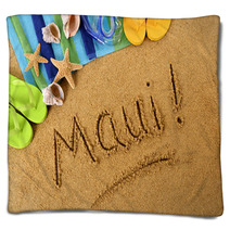 Maui! Beach Writing Blankets 78182443