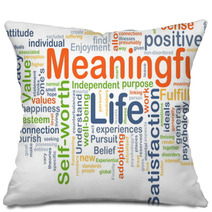 Meaningful Life Background Concept Pillows 89021971