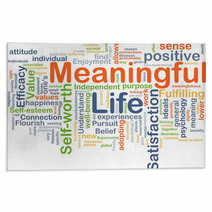 Meaningful Life Background Concept Rugs 89021971