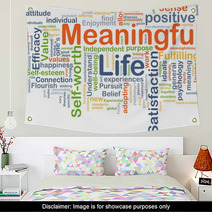 Meaningful Life Background Concept Wall Art 89021971