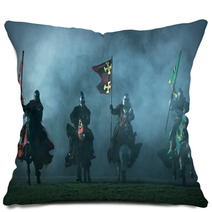Mediaeval Knights On Horseback Pillows 6695258