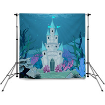 Mermaid Castle Backdrops 58372888