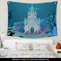 Mermaid Castle Wall Art 58372888