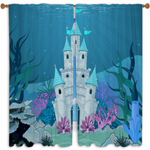 Mermaid Castle Window Curtains 58372888