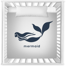 Mermaid Logo Vector Nursery Decor 85105457