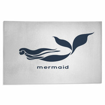 Mermaid Logo Vector Rugs 85105457