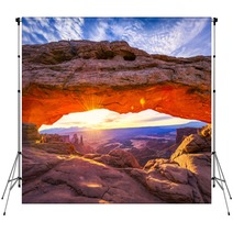 Mesa Arch At Sunrise Backdrops 63364568