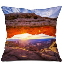 Mesa Arch At Sunrise Pillows 63364568