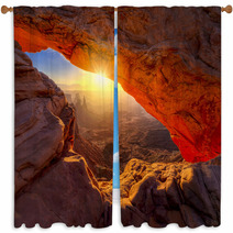Mesa Arch At Sunrise Window Curtains 50792367