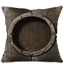 Metal Porthole Background Pillows 56632156