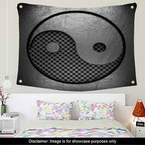 Metal Sign On Perforated Wall Wall Art 50567414