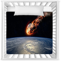 Meteor Glowing As It Enters The Earth's Atmosphere Nursery Decor 91563307