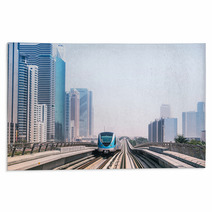 Metro Line In Dubai, United Arab Emirates Rugs 67278166