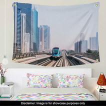 Metro Line In Dubai, United Arab Emirates Wall Art 67278166