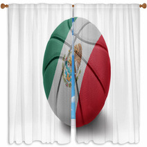 Mexican Basketball Window Curtains 61960052