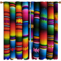 Mexican Blankets Window Curtains 49068068