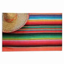 Mexican Fiesta Poncho Rug Colors With Sombrero Rugs 60965194