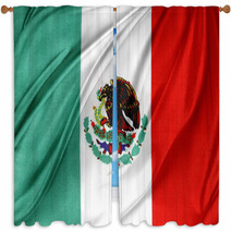 Mexican Flag Window Curtains 65331281
