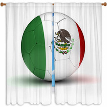 Mexican Football Window Curtains 59898799