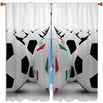Mexican Football  Window Curtains 65193549
